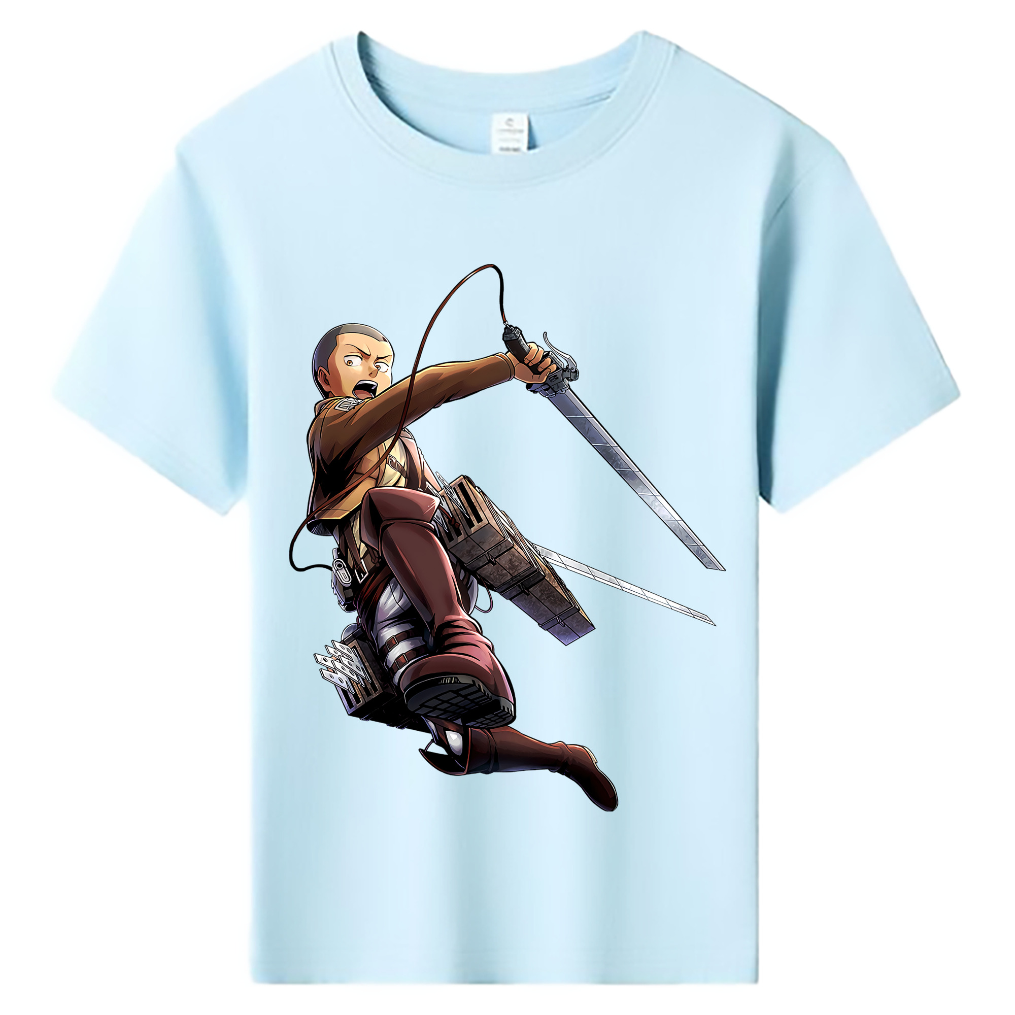 （画像用） 進撃の巨人 コニー·スプリンガー Attack on Titan Connie Springer 綿100％キッズTシャツ（フロントプリント）